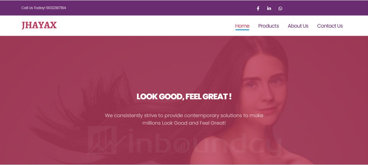 Jhayaxhealthcare.com static websites by inboundcy.com