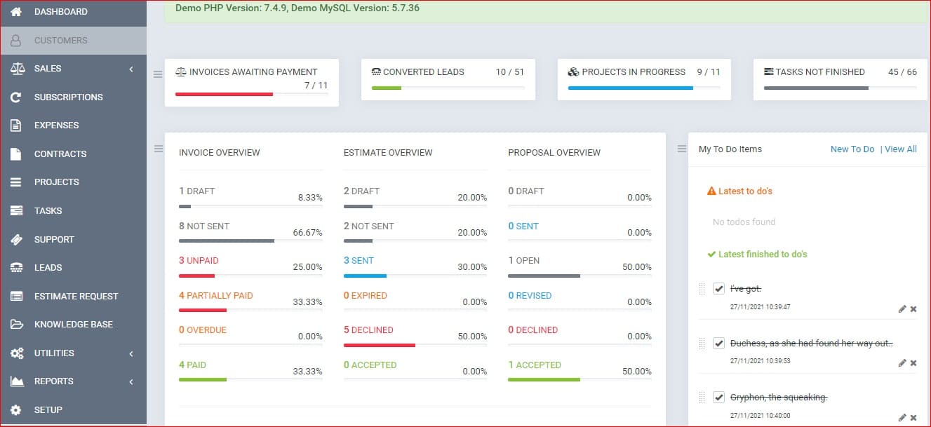 crm dashboard web application inboundcy.com
