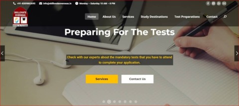 skillovate overseas website by inboundcy.com