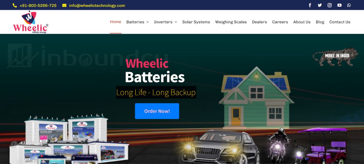 wheelictechnology.com wordpress websites by inboundcy.com
